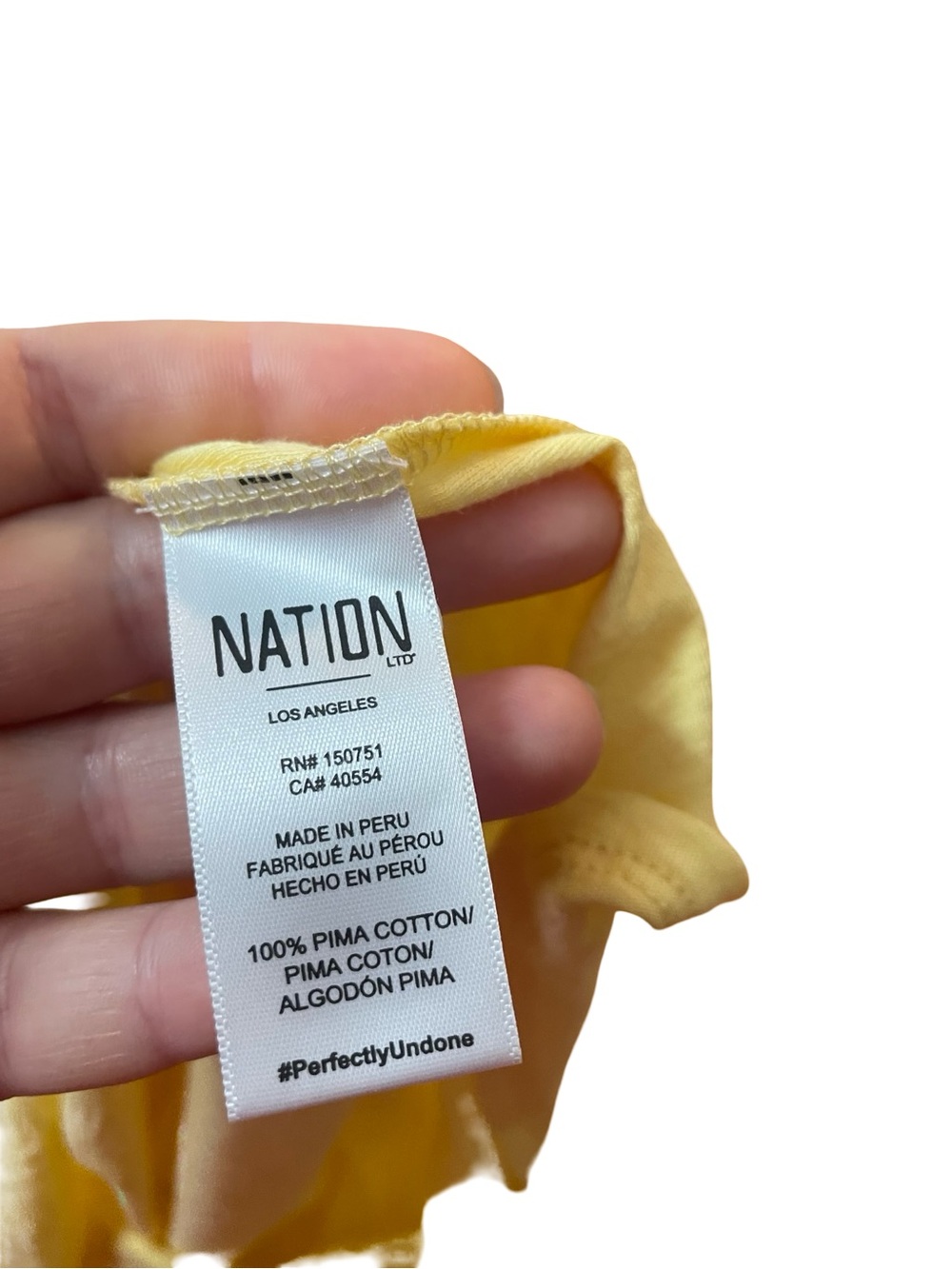 NATION LTD BUTTER YELLOW RUFFLE TANK TOP - Picture 7 of 9